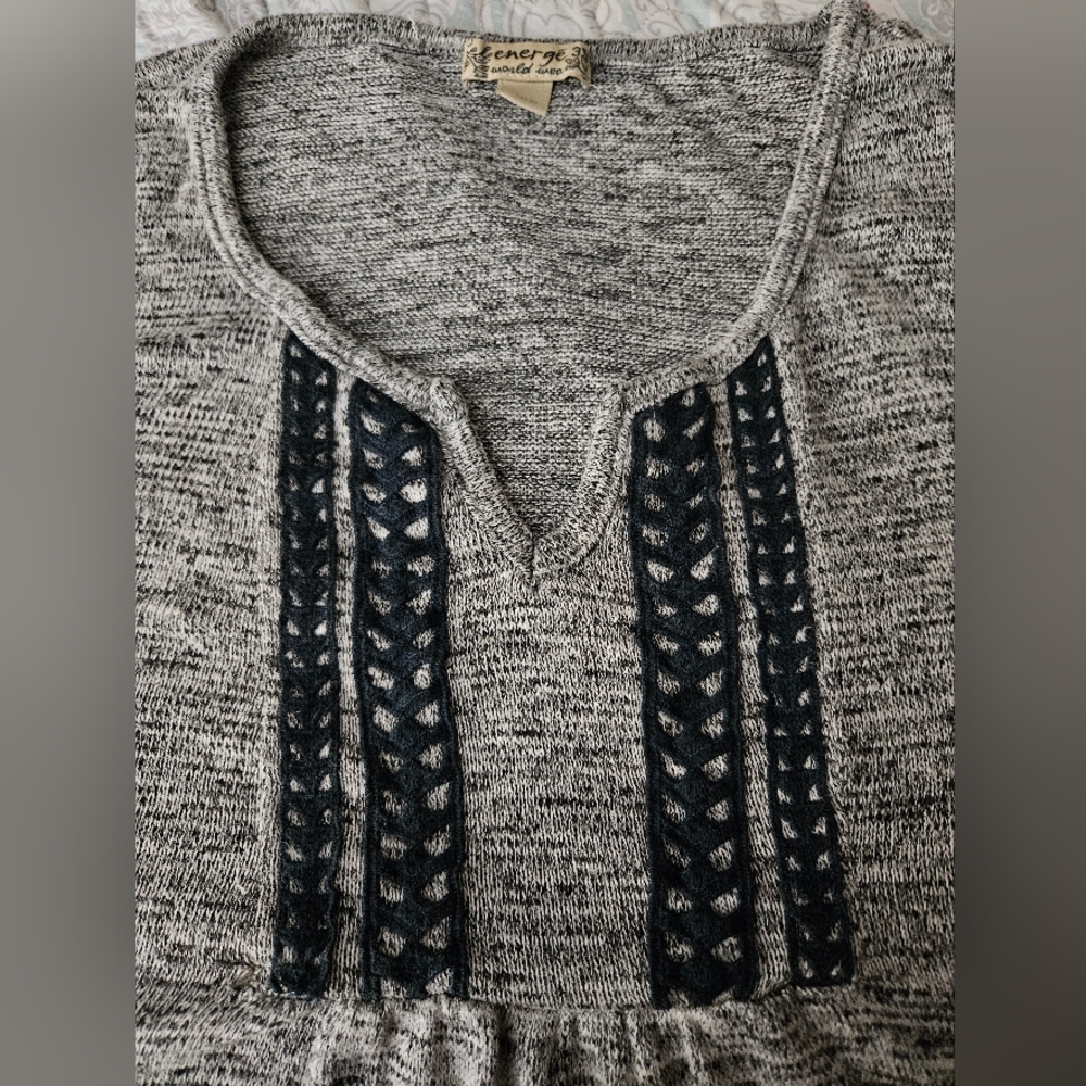 PLUS SIZE gray bluish sweater - Picture 2 of 5